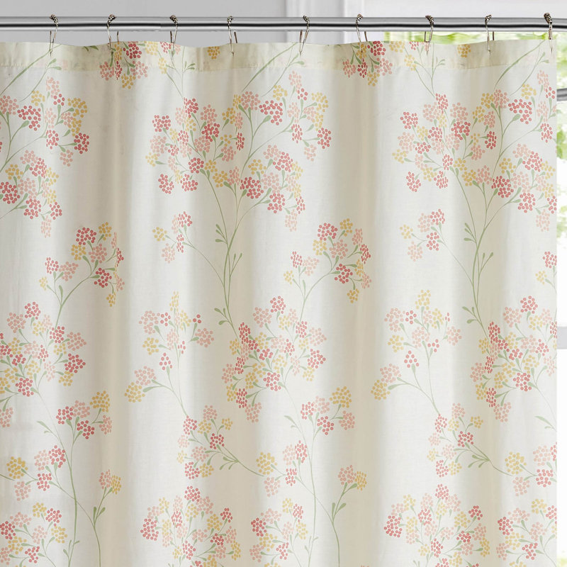 Rosalind Wheeler Valley 100 Cotton Floral Single Shower Curtain Wayfair